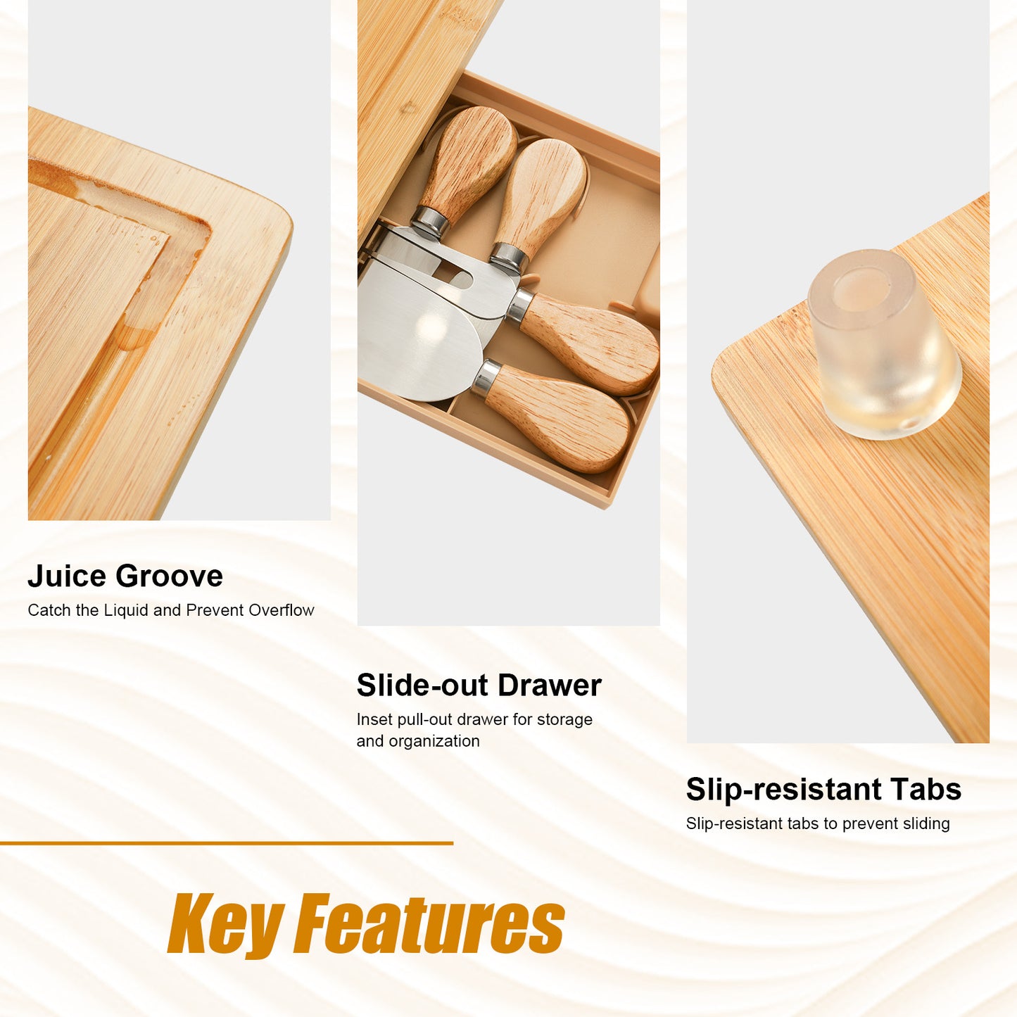 Small Cheese Board Set with Knife