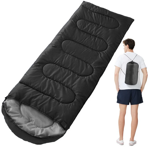 Sleeping Bags Adults Backpacking Lightweight Waterproof Cold Weather Bag Black