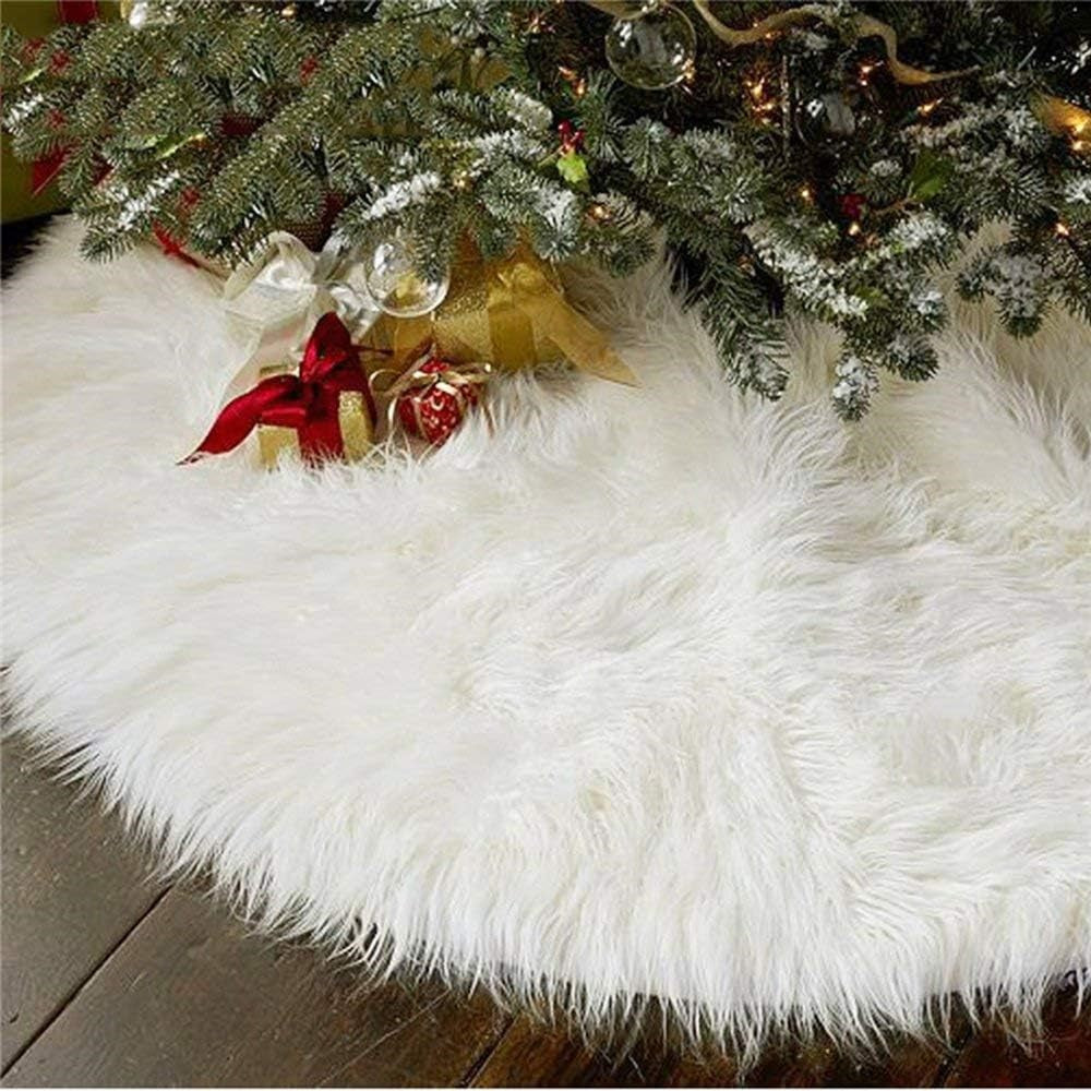 48inch Christmas Tree Skirt Fur Xmas Tree Skirt Christmas Decorations