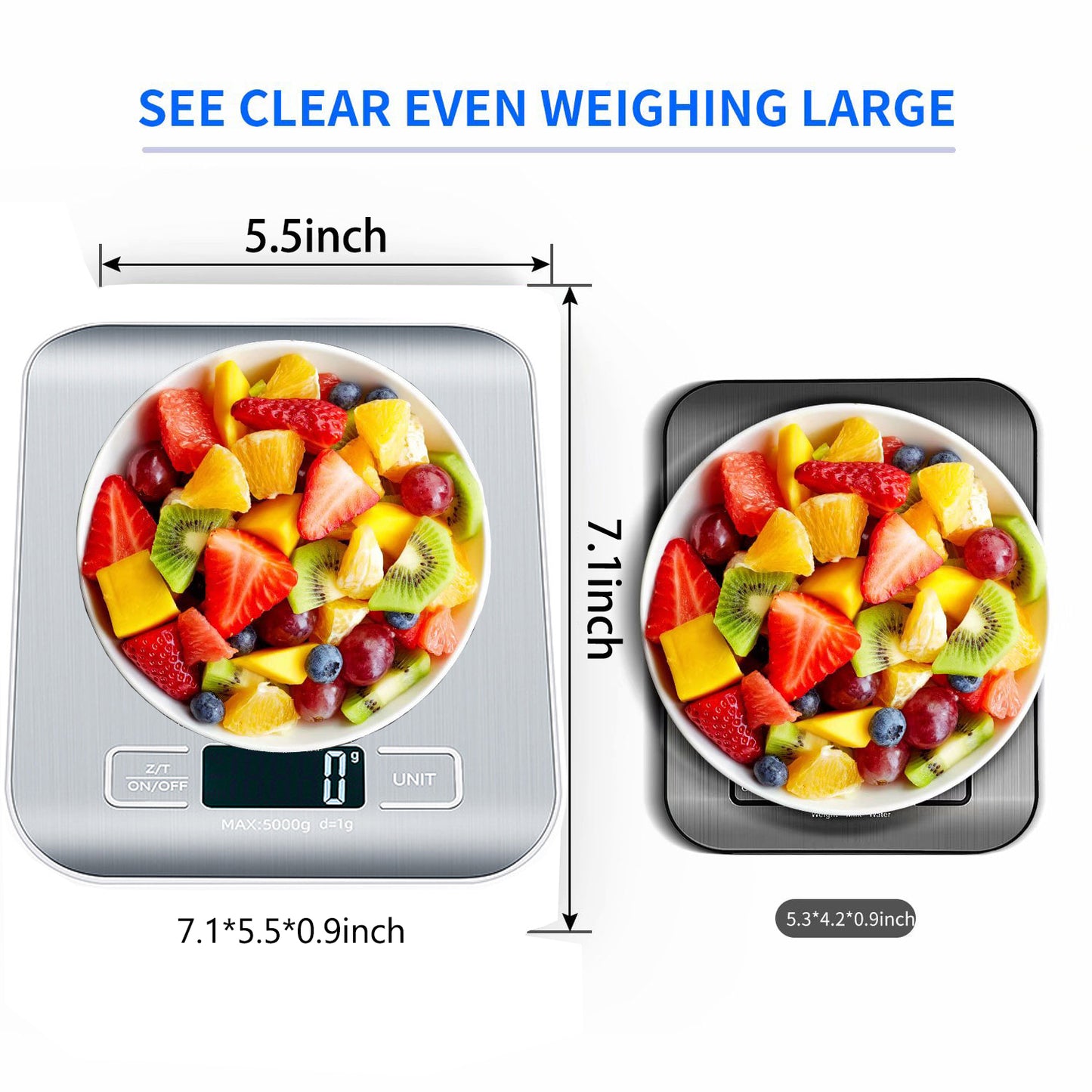 Food Scale Digital Kitchen Scale with 1g/0.05oz Precise Graduation