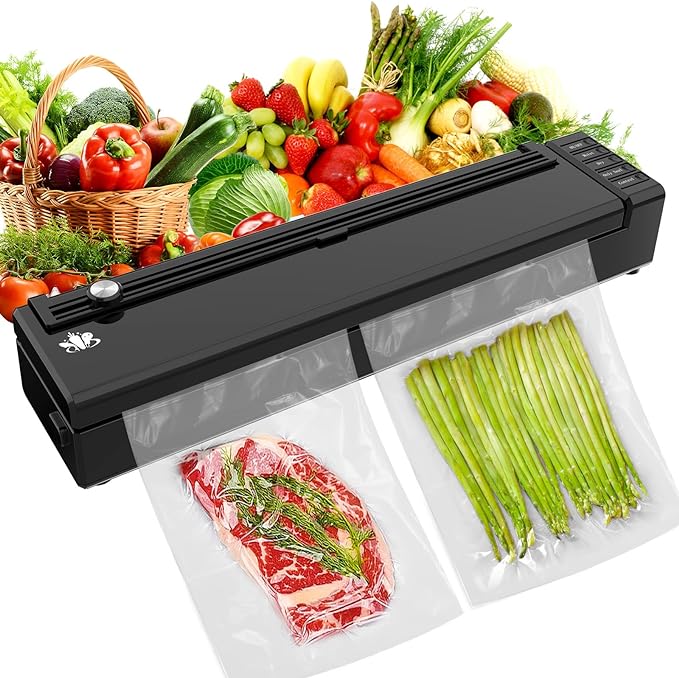 Cordless Rechargeable Vacuum Sealer Machine for Food Storage and Sous Vide