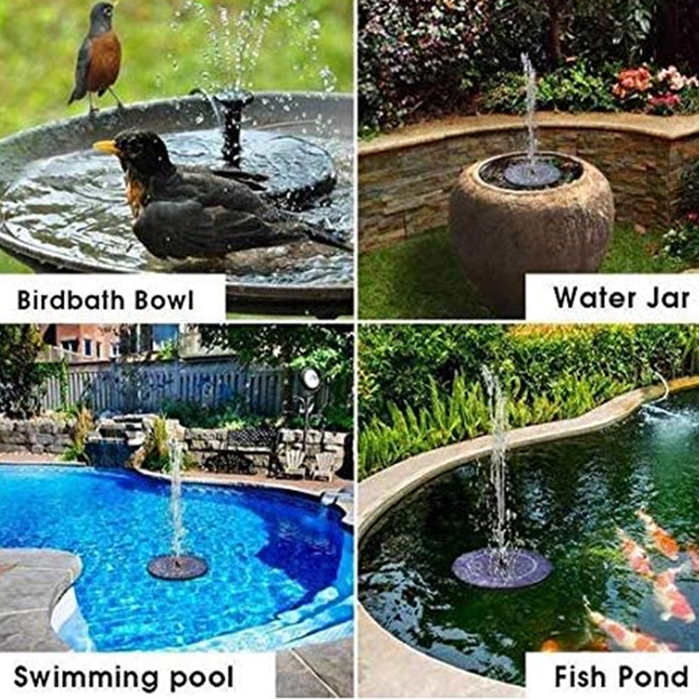 Solar Fountain Pump for Bird Bath Garden Outdoor
