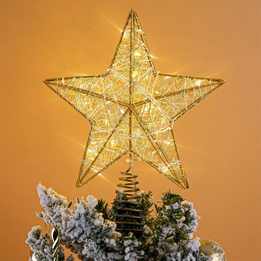 Christmas Star Tree Topper LED Lighted Hollow