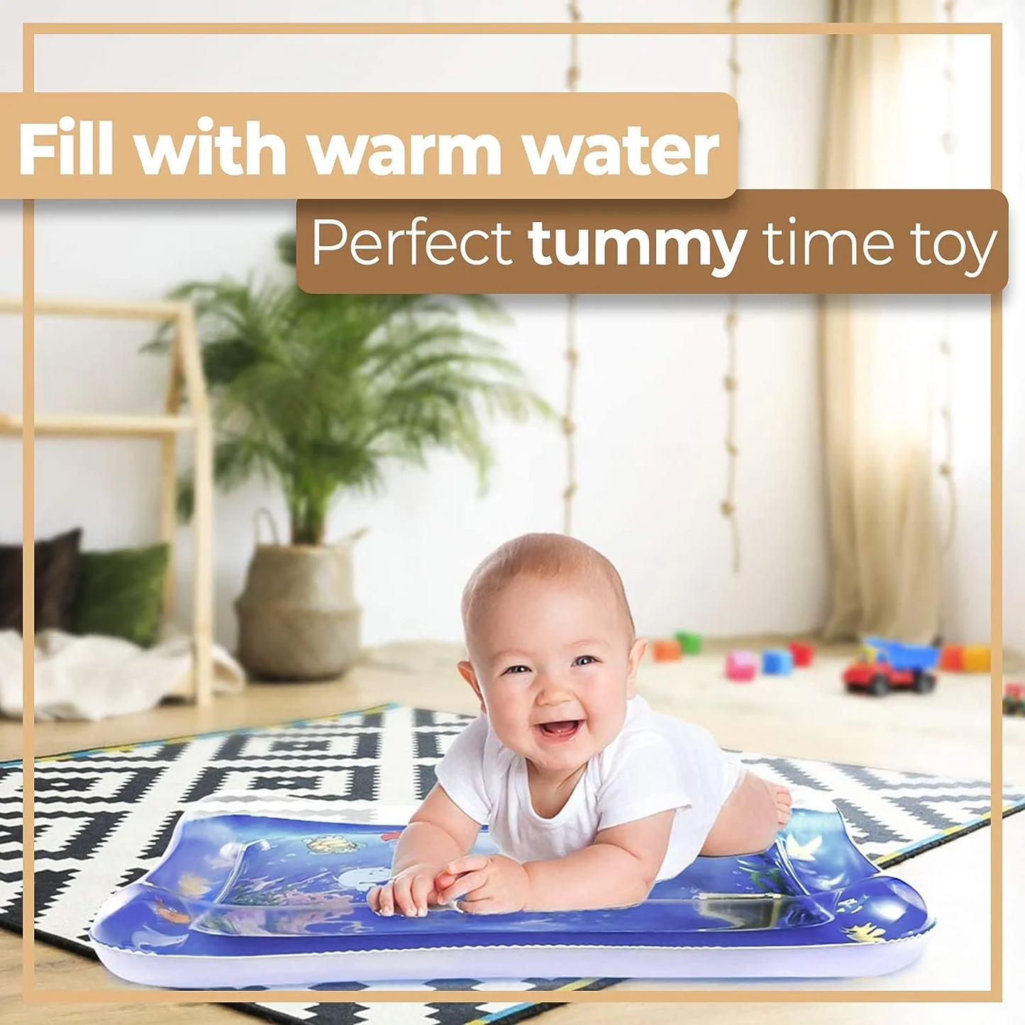 Tummy Time Baby Water Mat Inflatable Baby Toys for 3 6 12 Months