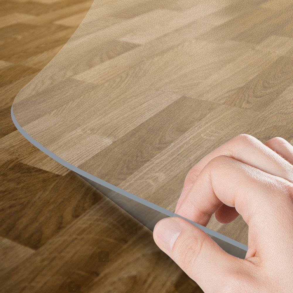 Transparent PVC Office Mat for Hard Floor, Office Chair Floor Mat for Home and Office, 36" X 48" Rectangle