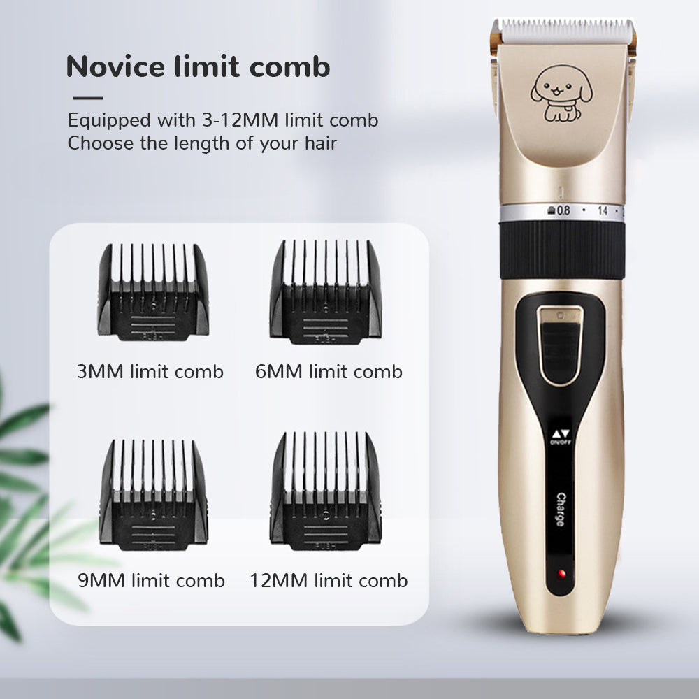 Low Noise Pet Grooming Kit Rechargeable Pet Hair Clipper