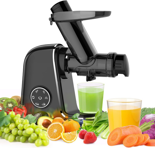 Slow Juicer Machine Cold Press 150W Black